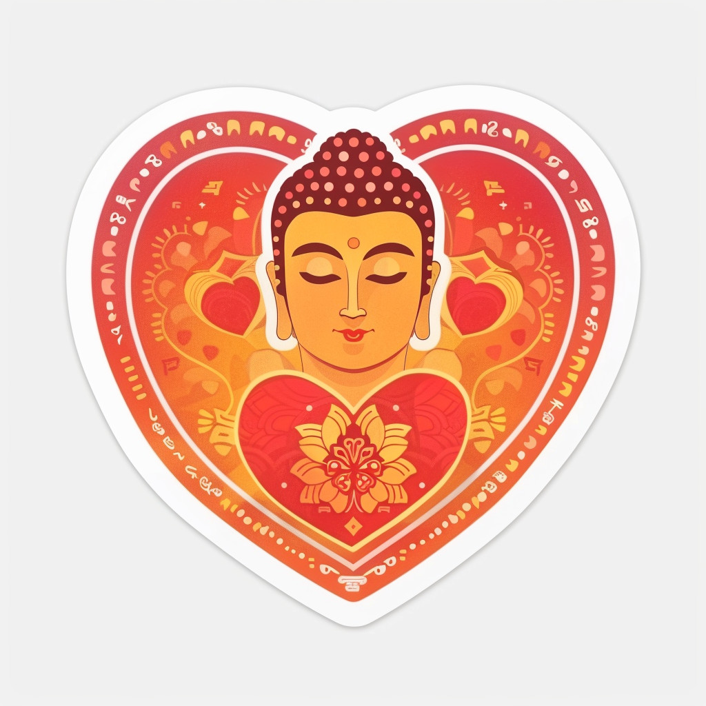 Buddha majestic Expressive surreal Vinyl Decal Sticker for Car, Laptop, Tumbler and more # F017071