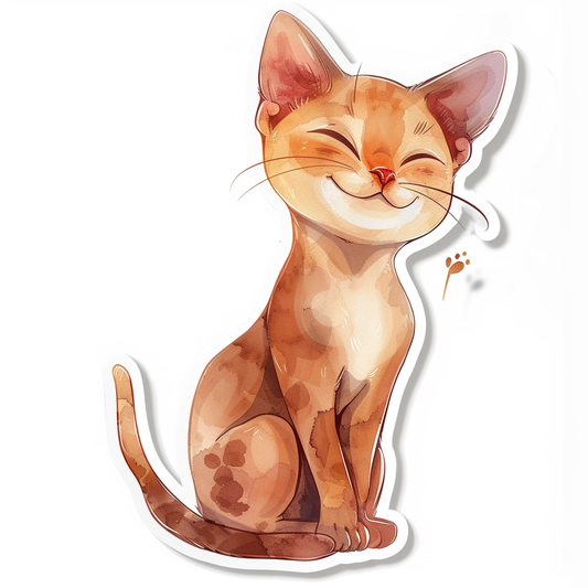 Abyssinian Cat astronaut majestic Expressive surreal Vinyl Decal Sticker for Car, Laptop, Tumbler and more # F021316-4" x 4"