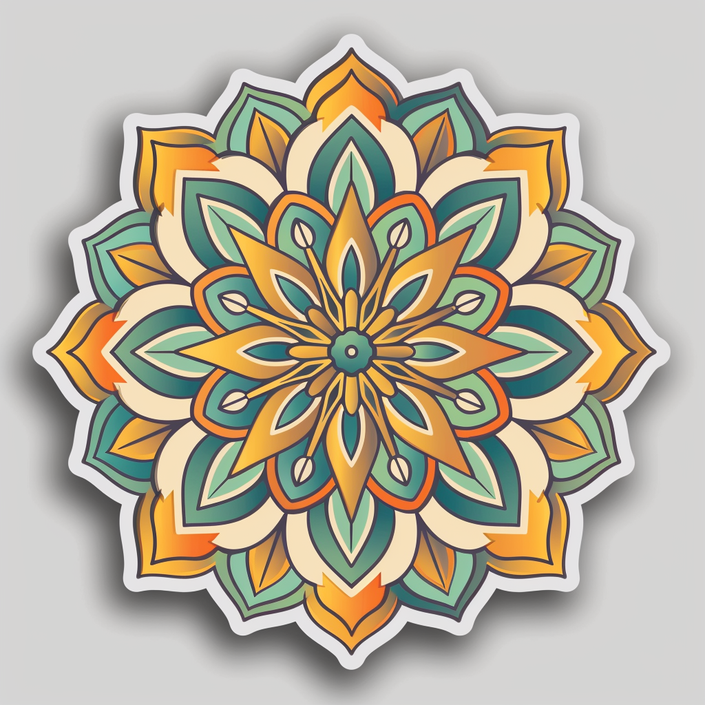 Mandala Vinyl Decal Sticker for Car, Laptop, Tumbler and more # F08159