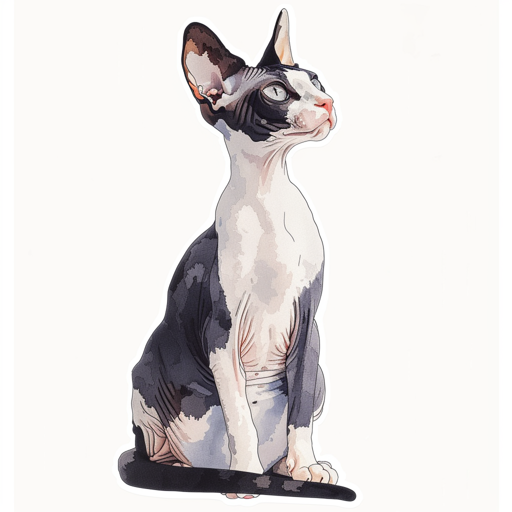 Sphynx cat Vinyl Decal Sticker for Car, Laptop, Tumbler and more # F08024