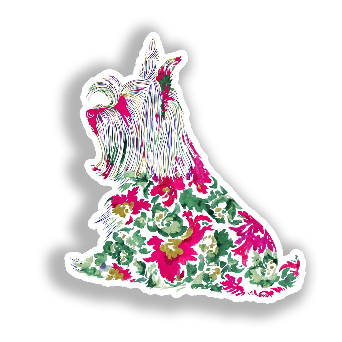 Pomeranian Dog Vinyl Decal Sticker for Car, Laptop, Tumbler and more # A017288-4" x 4"