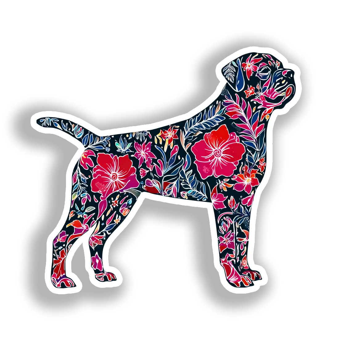 Rottweiler Dog Vinyl Decal Sticker for Car, Laptop, Tumbler and more # A018127-4" x 4"
