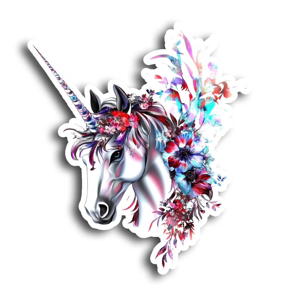 Unicorn Vinyl Decal Sticker for Car, Laptop, Tumbler and more # A017044-8" x 8"