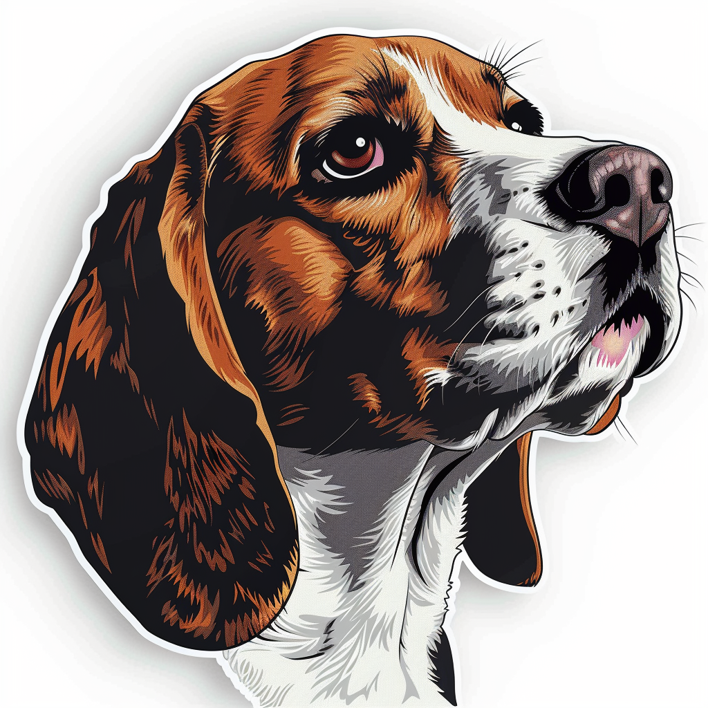 Beagle dog Vinyl Decal Sticker for Car, Laptop, Tumbler and more # F011749