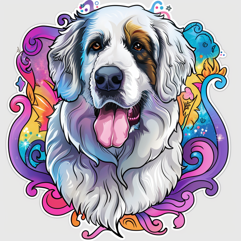 Great Pyrenees dog  Vinyl Decal Sticker for Car, Laptop, Tumbler and more # F023511