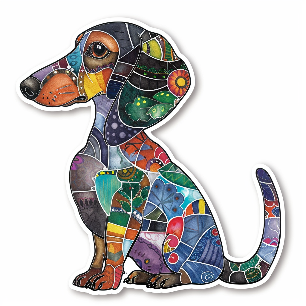 Dachshund Dog Vinyl Decal Sticker for Car, Laptop, Tumbler and more # F013047