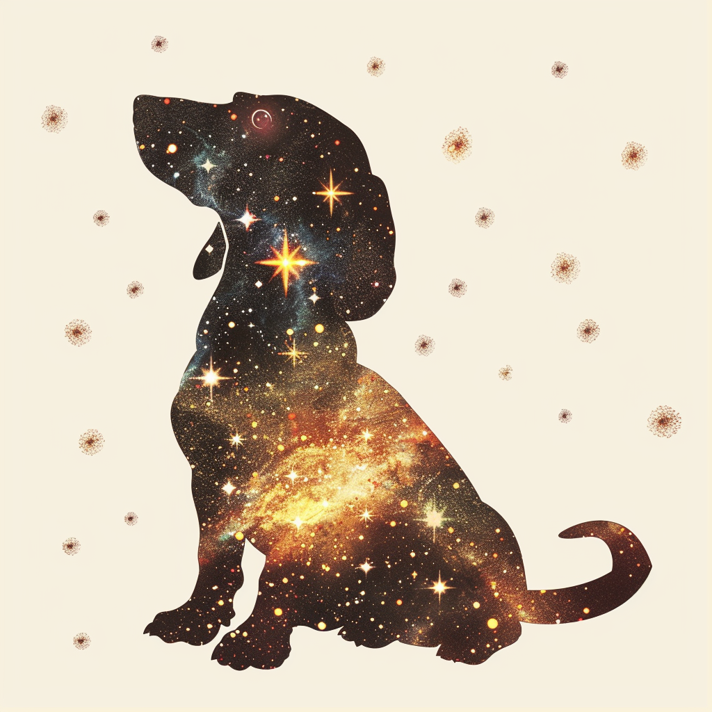 Dachshund Dog galaxy Vinyl Decal Sticker for Car, Laptop, Tumbler and more # F012950