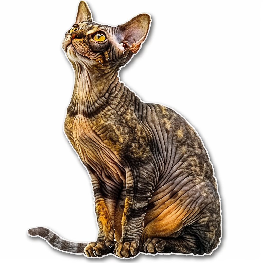Devon Rex Cat Vinyl Decal Sticker for Car, Laptop, Tumbler and more # F09769