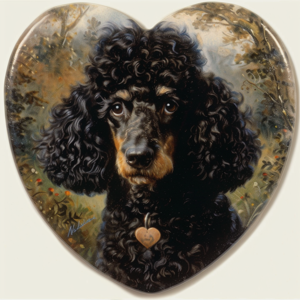 Poodle Dog heartcore Vinyl Decal Sticker for Car, Laptop, Tumbler and more # F012323