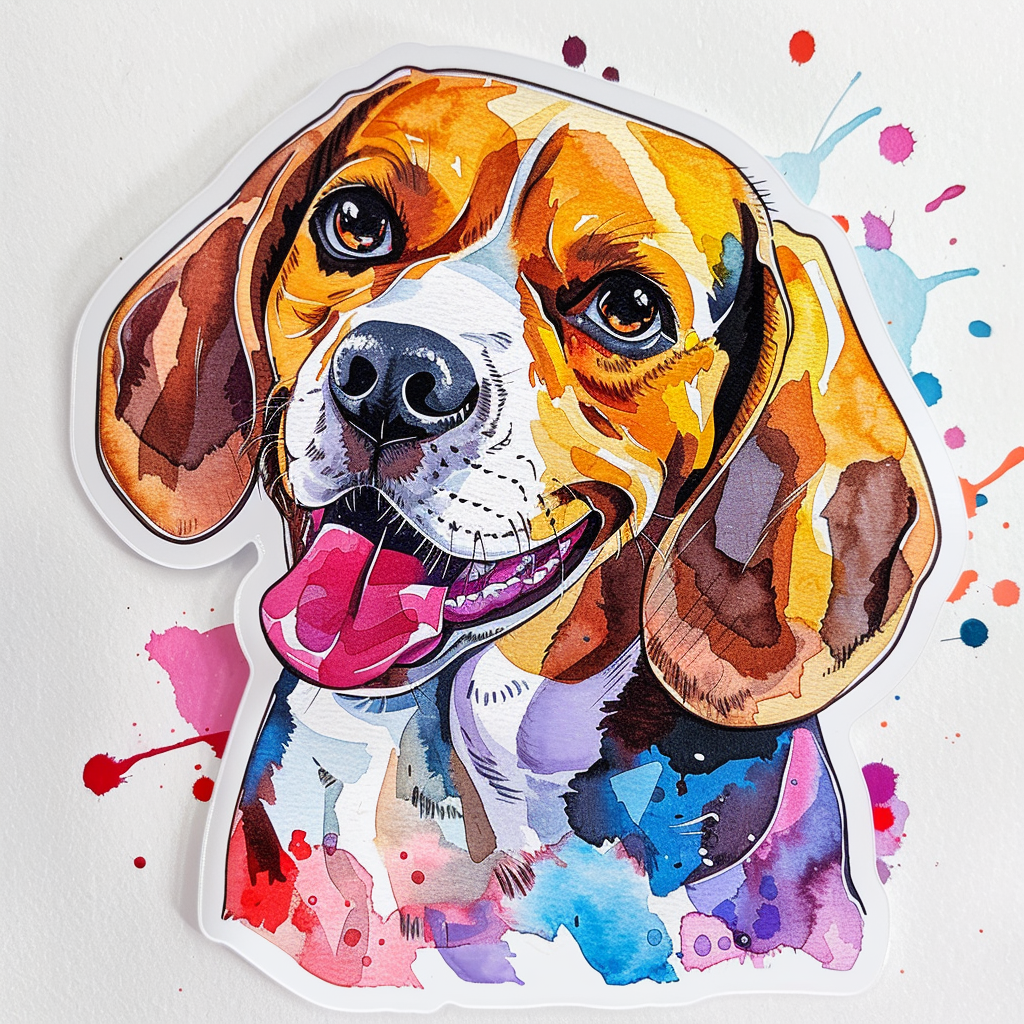 Beagle dog Vinyl Decal Sticker for Car, Laptop, Tumbler and more # F011966