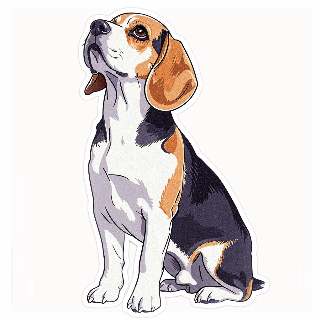 Beagle dog Vinyl Decal Sticker for Car, Laptop, Tumbler and more # F011815
