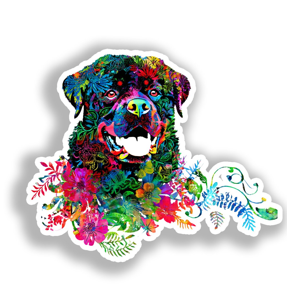 Rottweiler Dog Vinyl Decal Sticker for Car, Laptop, Tumbler and more # A018028-4" x 4"