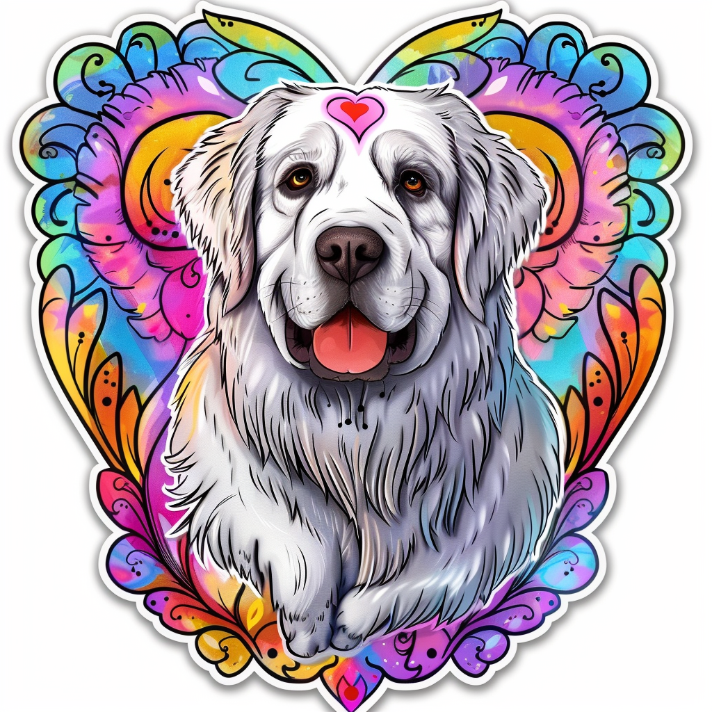 Great Pyrenees dog  Vinyl Decal Sticker for Car, Laptop, Tumbler and more # F023500