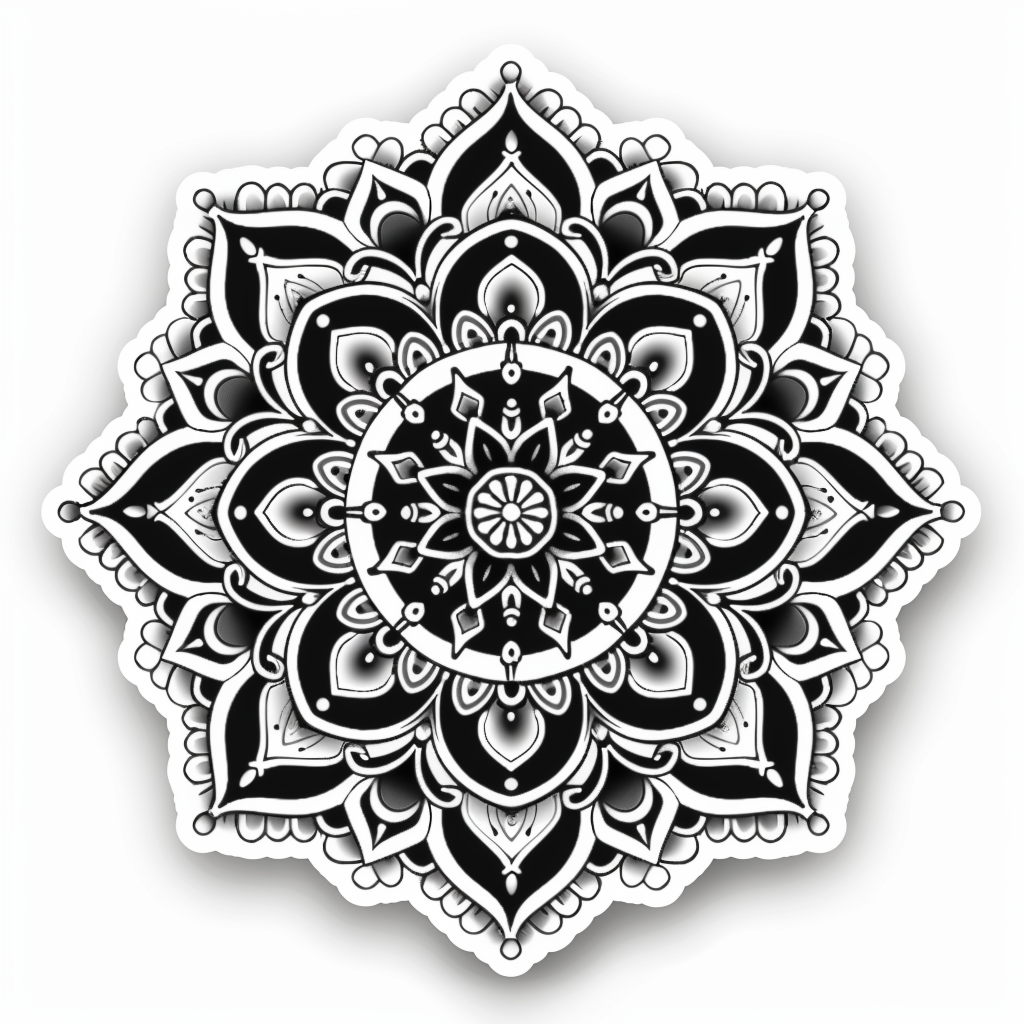 Mandala Vinyl Decal Sticker for Car, Laptop, Tumbler and more # F08230