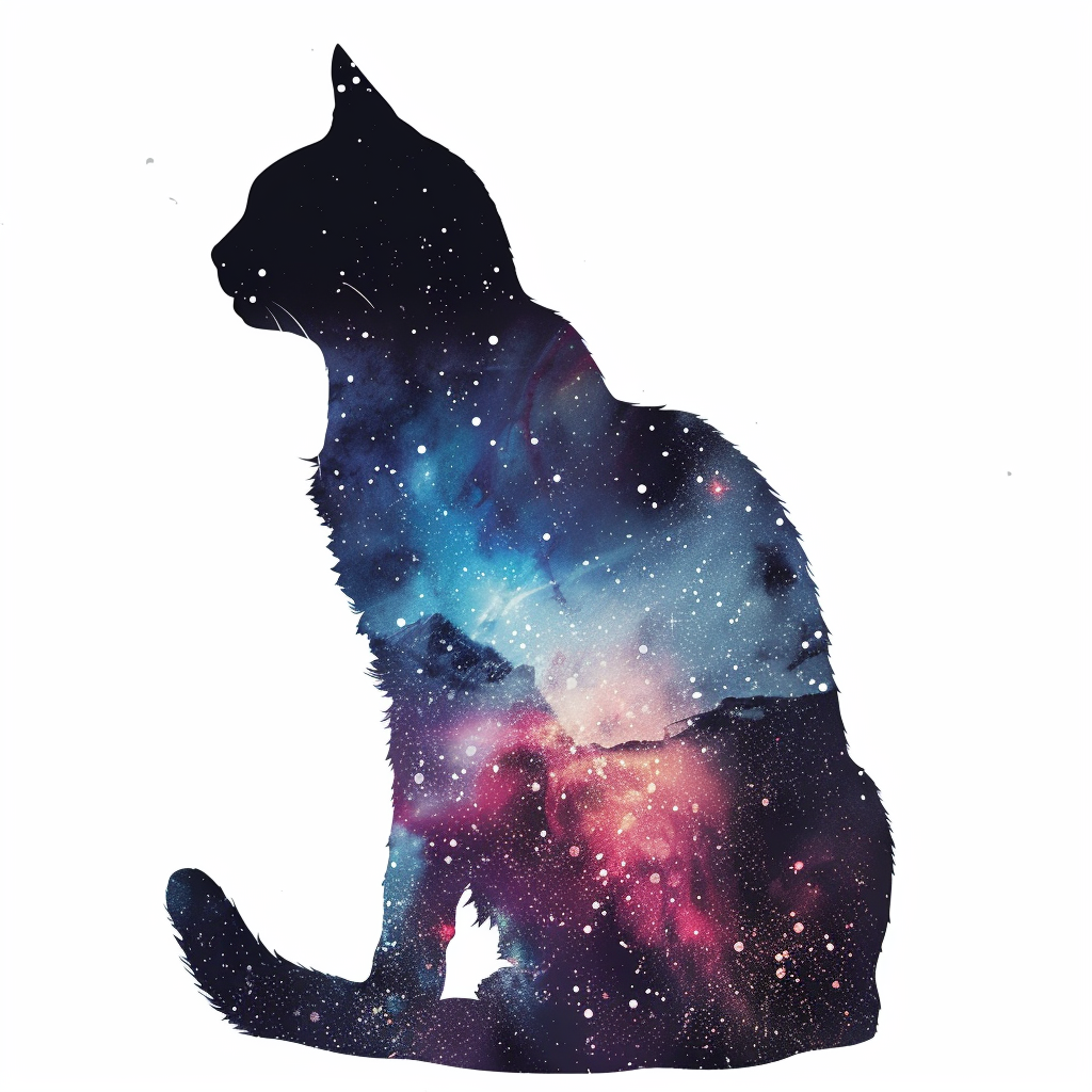 American Shorthair Cat majestic Expressive surreal Vinyl Decal Sticker for Car, Laptop, Tumbler and more # F018904