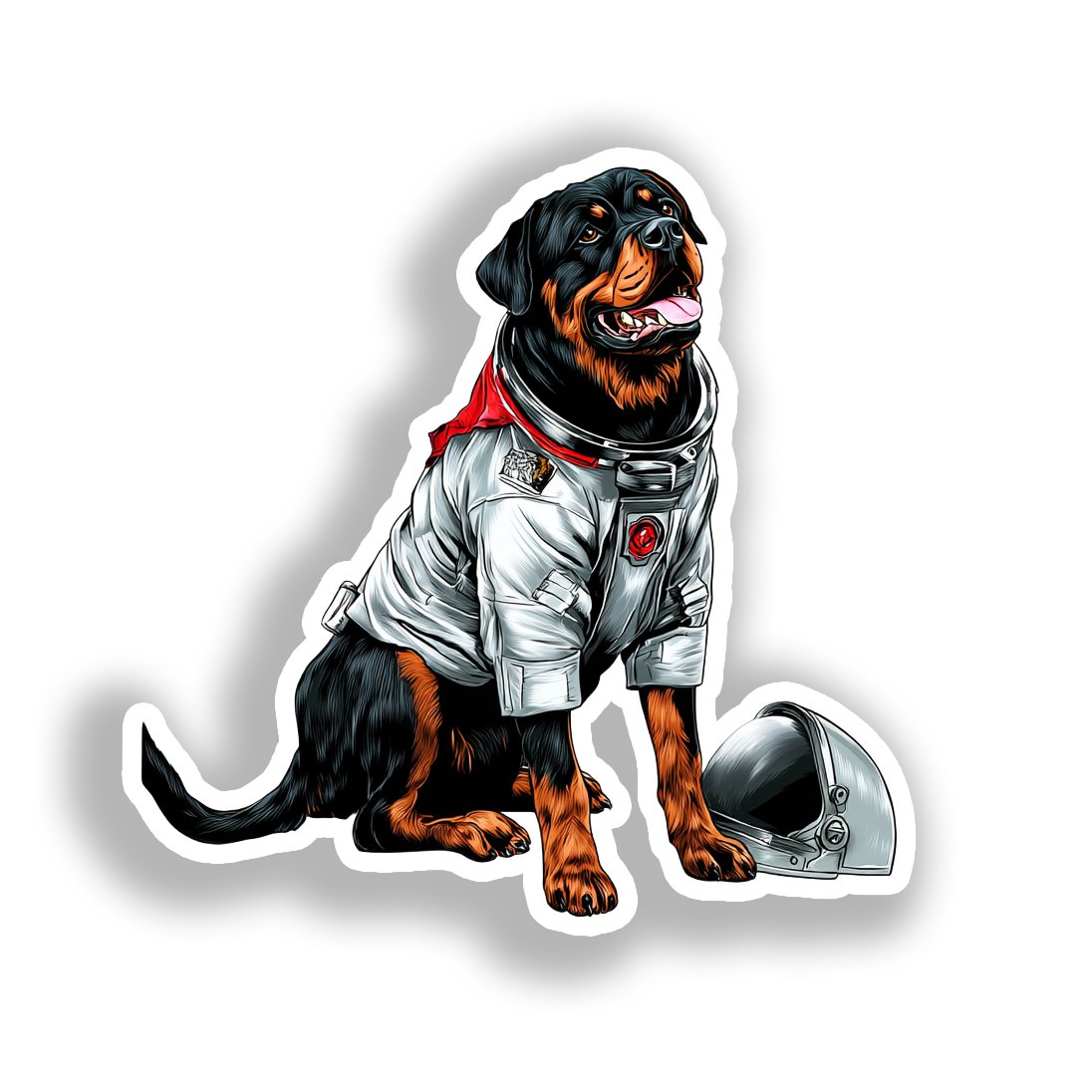 Rottweiler Dog Vinyl Decal Sticker for Car, Laptop, Tumbler and more # A018040-4" x 4"