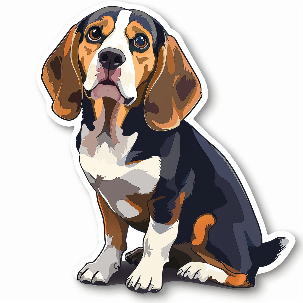 Beagle dog Vinyl Decal Sticker for Car, Laptop, Tumbler and more # F011751
