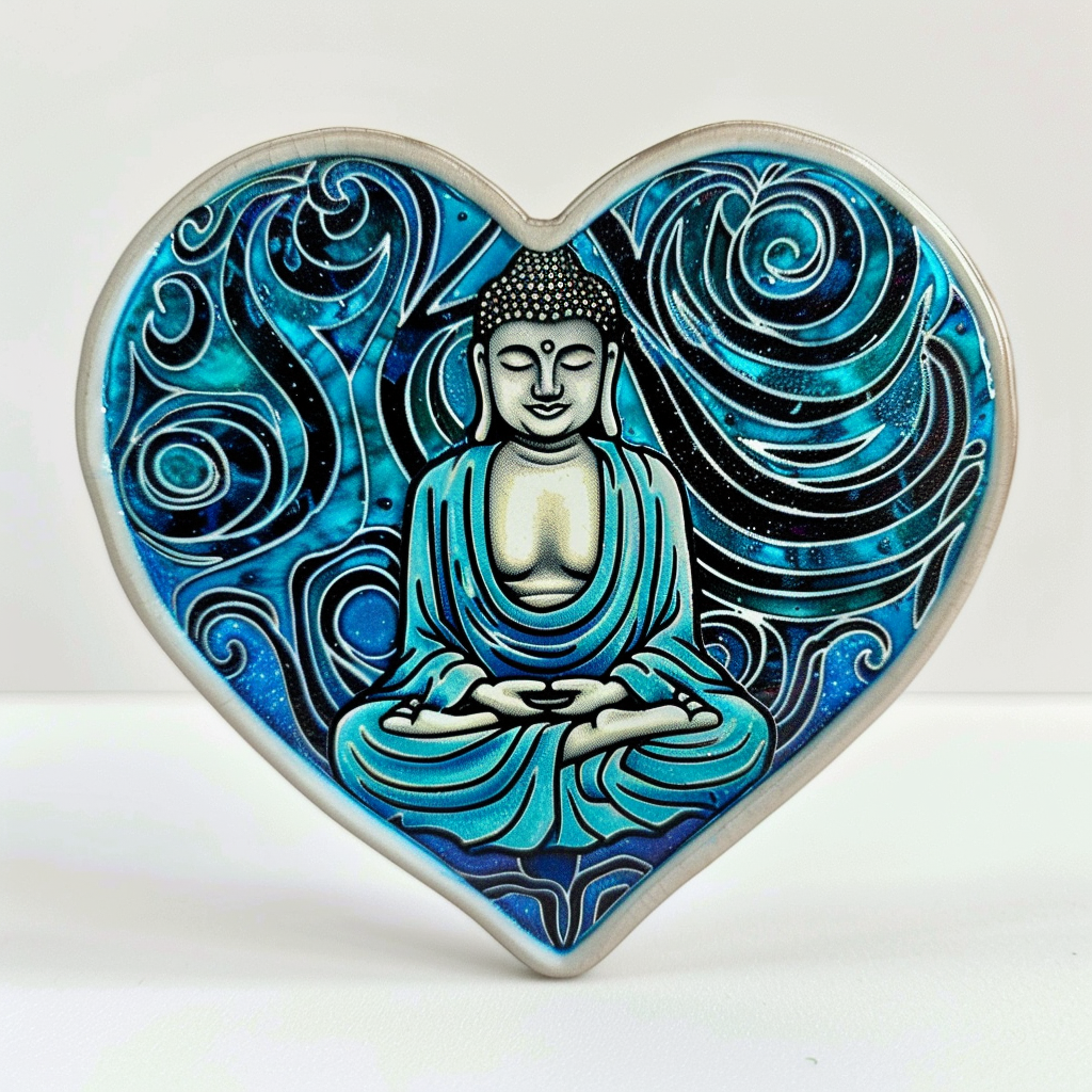 Buddha majestic Expressive surreal Vinyl Decal Sticker for Car, Laptop, Tumbler and more # F017056