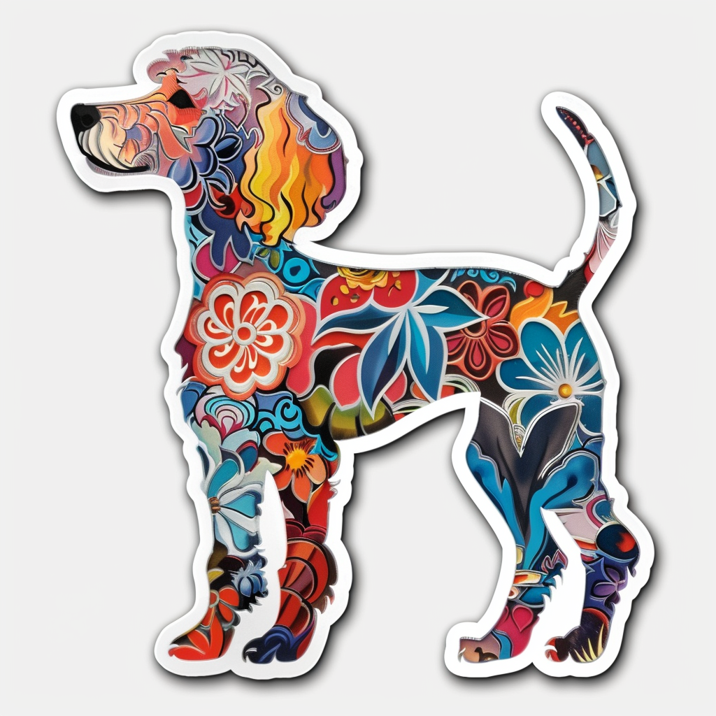 Poodle Dog heartcore Vinyl Decal Sticker for Car, Laptop, Tumbler and more # F012361