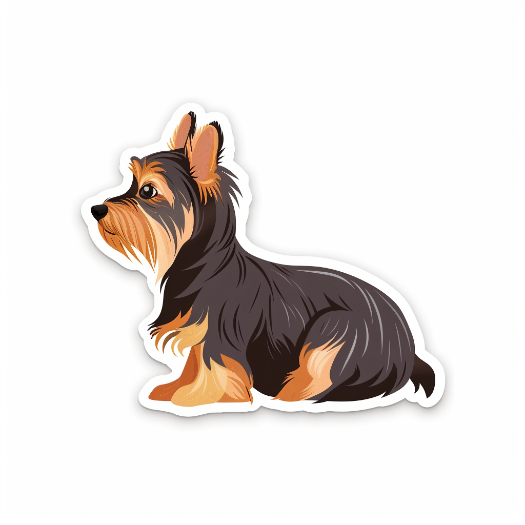 Yorkshire Terrier Dog Vinyl Decal Sticker for Car, Laptop, Tumbler and more # F07204