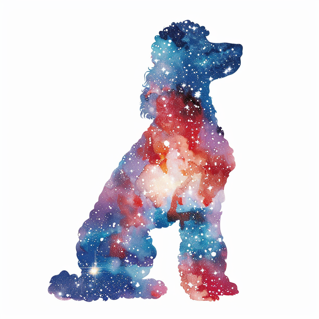 Poodle Dog galaxy Vinyl Decal Sticker for Car, Laptop, Tumbler and more # F012402