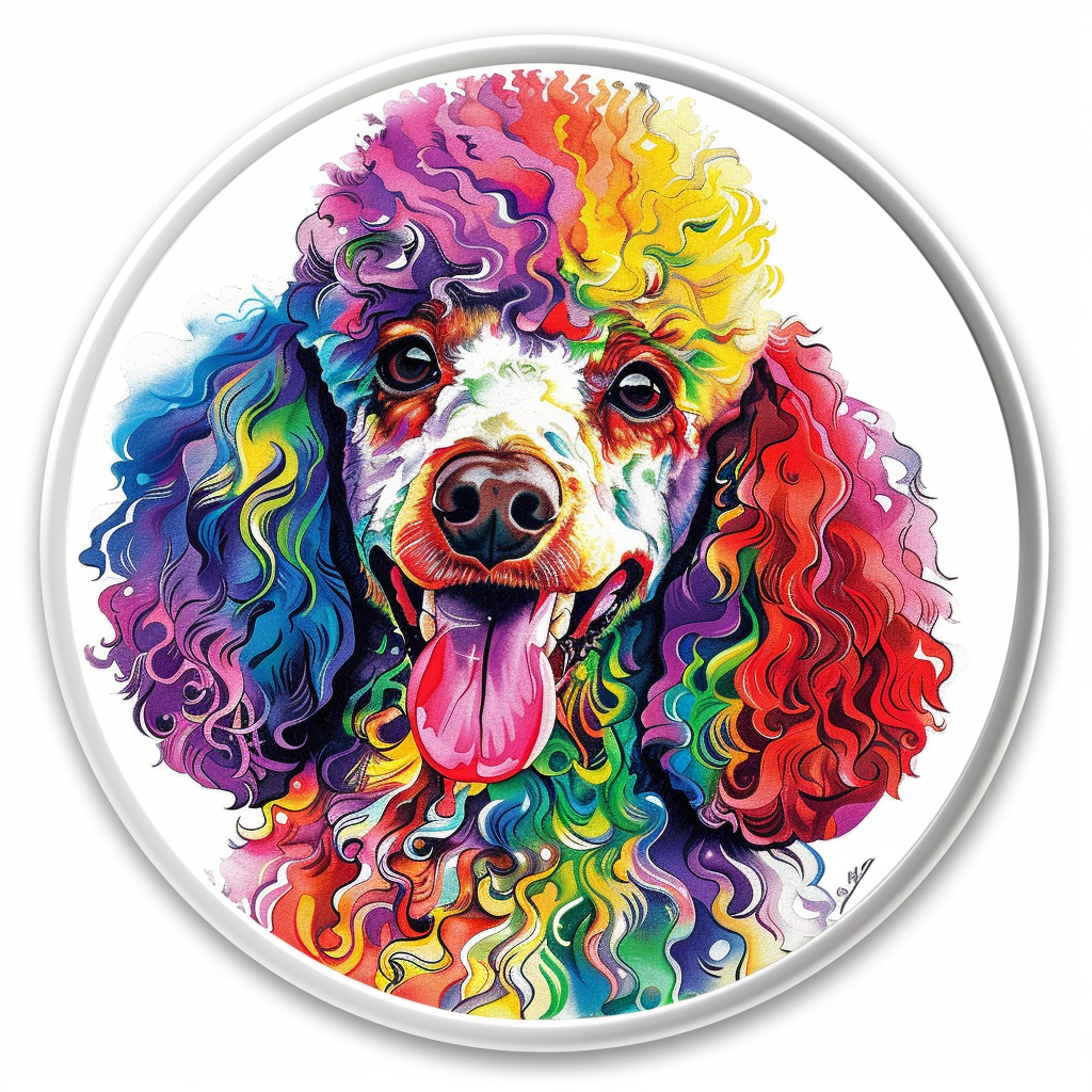 Poodle Dog Vinyl Decal Sticker for Car, Laptop, Tumbler and more # F012637