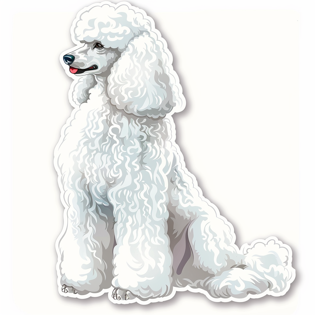 Poodle Dog Vinyl Decal Sticker for Car, Laptop, Tumbler and more # F012784
