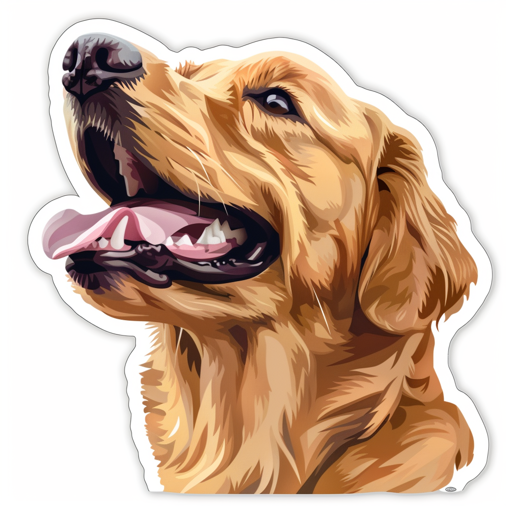 Golden Retriever Dog Vinyl Decal Sticker for Car, Laptop, Tumbler and more # F07357