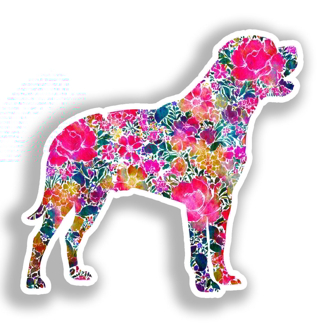 Large Breed Dog Vinyl Decal Sticker for Car, Laptop, Tumbler and more # A019430-4" x 4"