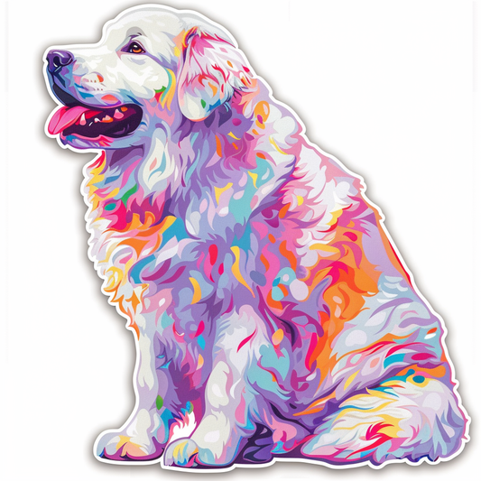 Sticker of Great Pyrenees dog  Vinyl Decal Sticker for Car, Laptop, Tumbler and more # F023655