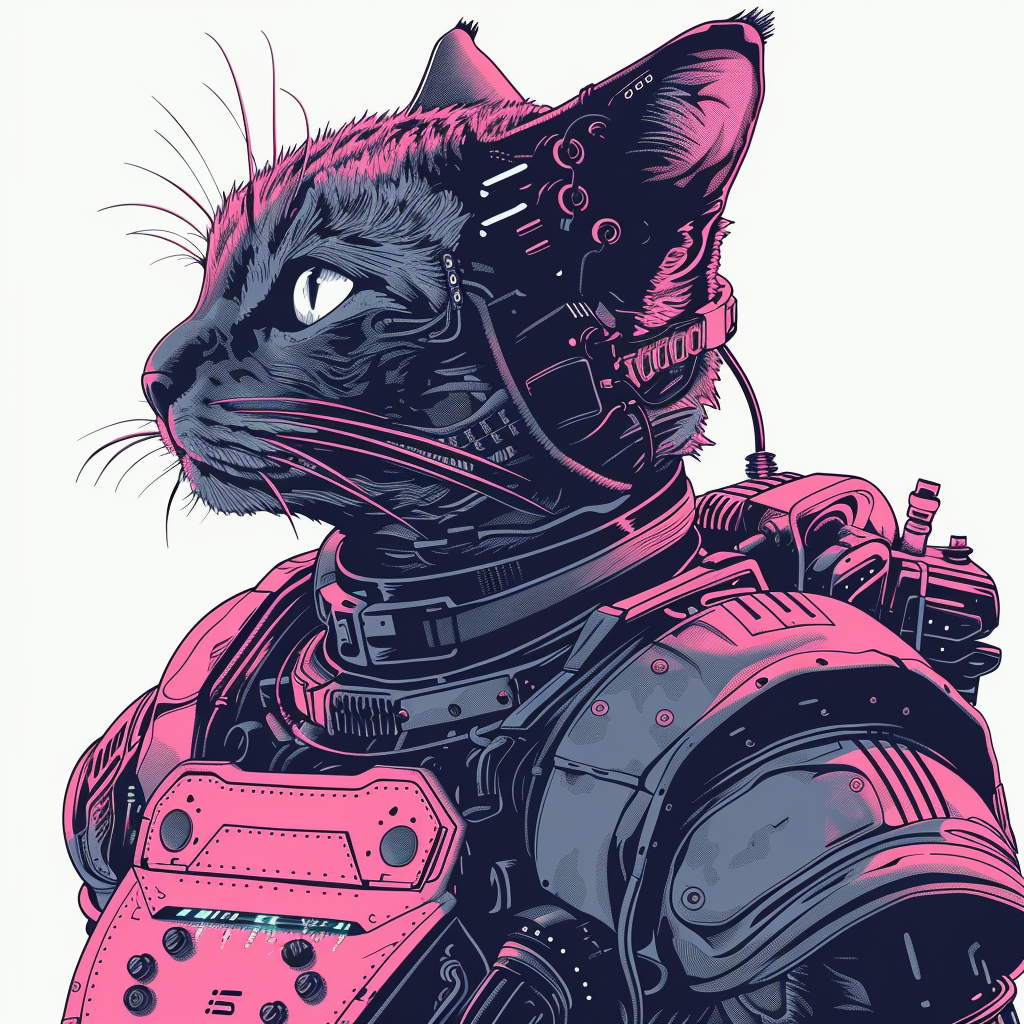 American Shorthair Cat majestic Expressive surreal Vinyl Decal Sticker for Car, Laptop, Tumbler and more # F018620