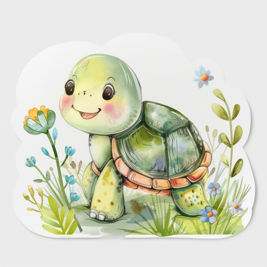 turtle majestic Expressive surreal Vinyl Decal Sticker for Car, Laptop, Tumbler and more # F022120-4" x 4"