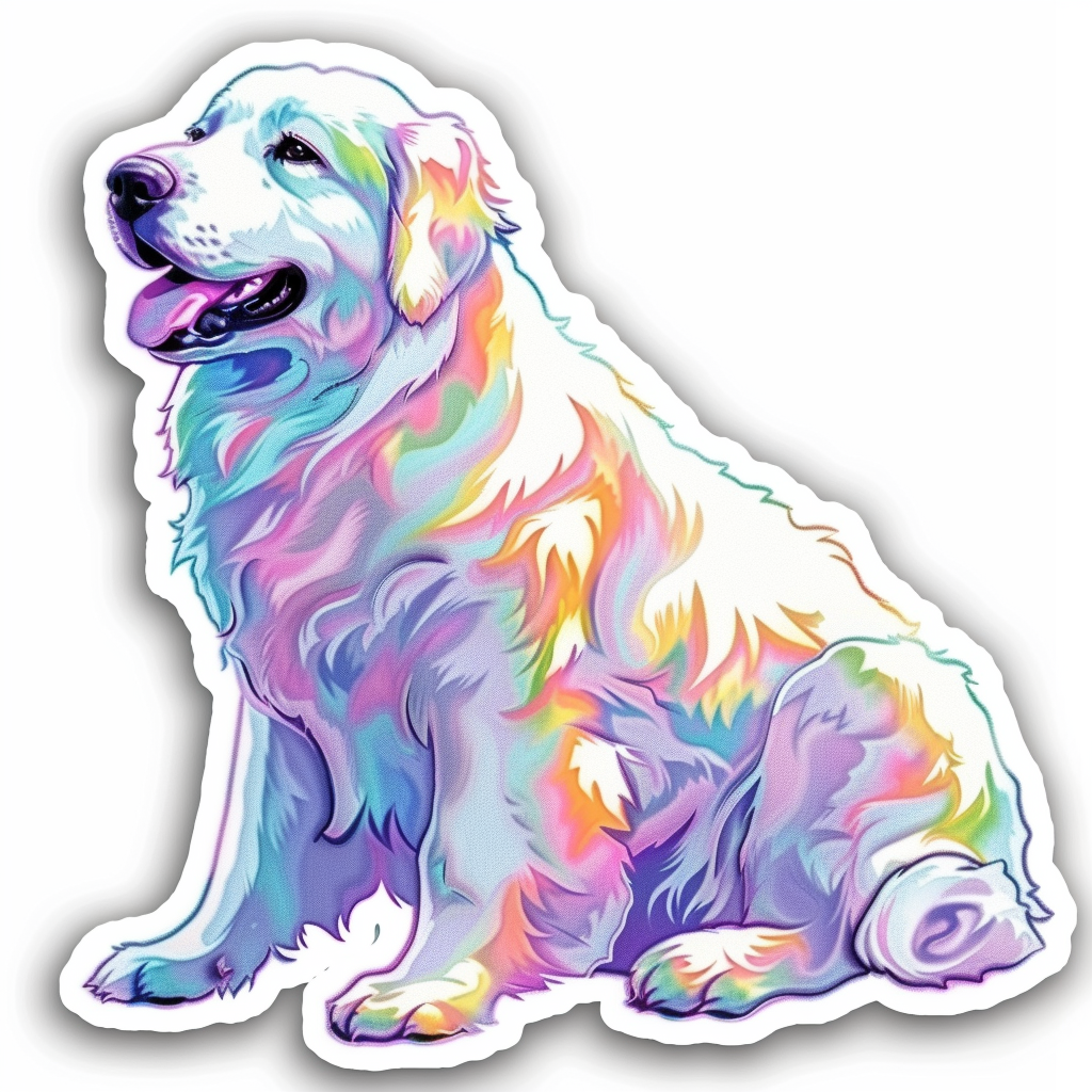 Sticker of Great Pyrenees dog  Vinyl Decal Sticker for Car, Laptop, Tumbler and more # F023663