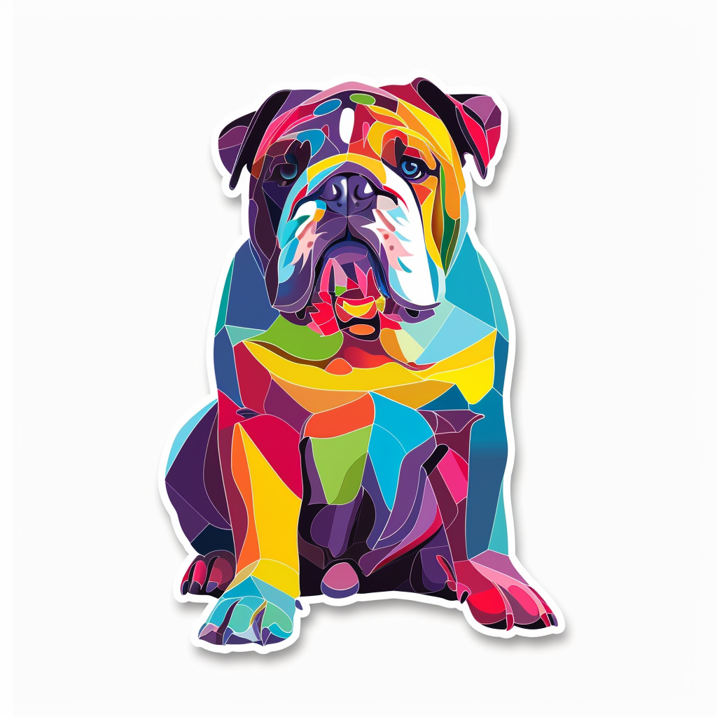 Bulldog Dog Vinyl Decal Sticker for Car, Laptop, Tumbler and more # F07207