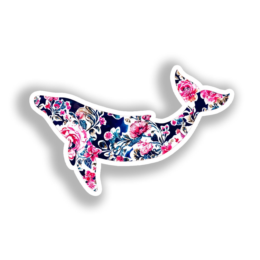 Whale Vinyl Decal Sticker for Car, Laptop, Tumbler and more # A018423-4" x 4"