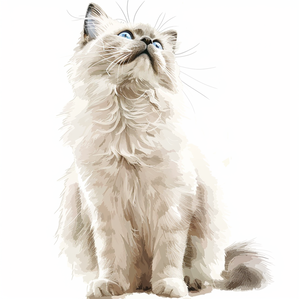 Ragdoll Cat Vinyl Decal Sticker for Car, Laptop, Tumbler and more # F010265