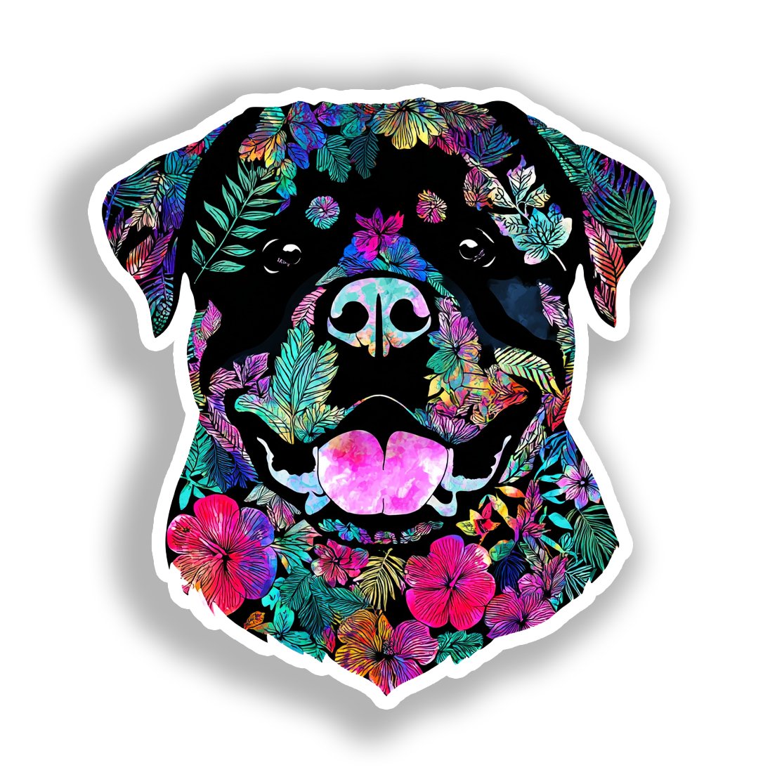 Rottweiler Dog Vinyl Decal Sticker for Car, Laptop, Tumbler and more # A018093-4" x 4"