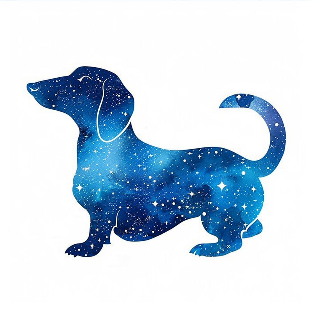 Dachshund Dog galaxy Vinyl Decal Sticker for Car, Laptop, Tumbler and more # F012963