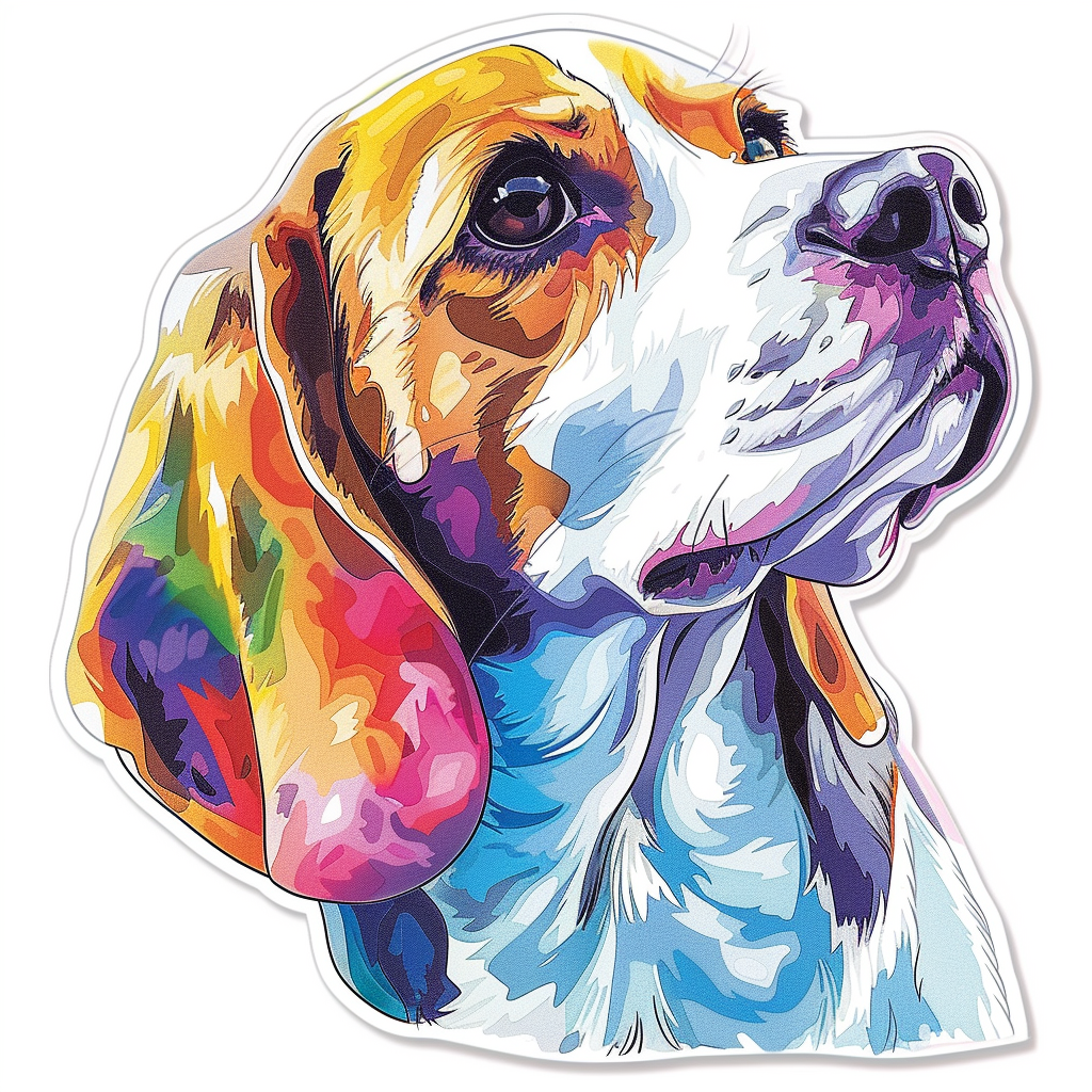 Beagle dog Vinyl Decal Sticker for Car, Laptop, Tumbler and more # F012089