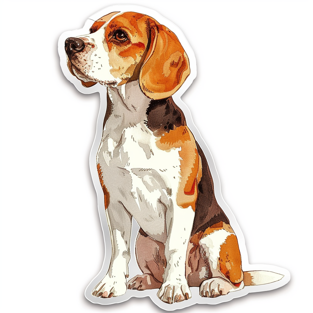 Beagle dog Vinyl Decal Sticker for Car, Laptop, Tumbler and more # F012032