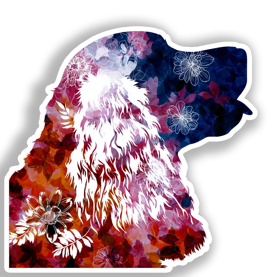 Cocker Spaniel Dog Vinyl Decal Sticker for Car, Laptop, Tumbler and more # A019777-4" x 4"