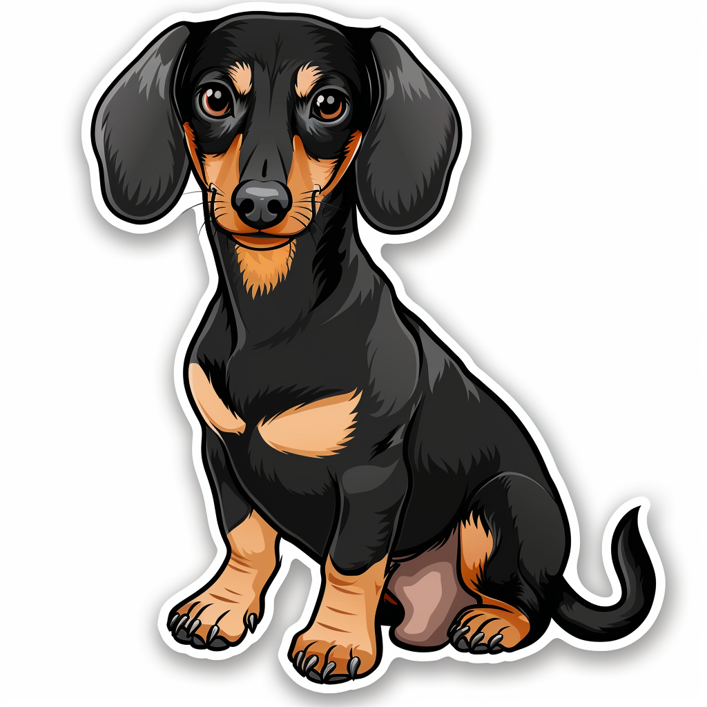Dachshund Dog Vinyl Decal Sticker for Car, Laptop, Tumbler and more # F013179