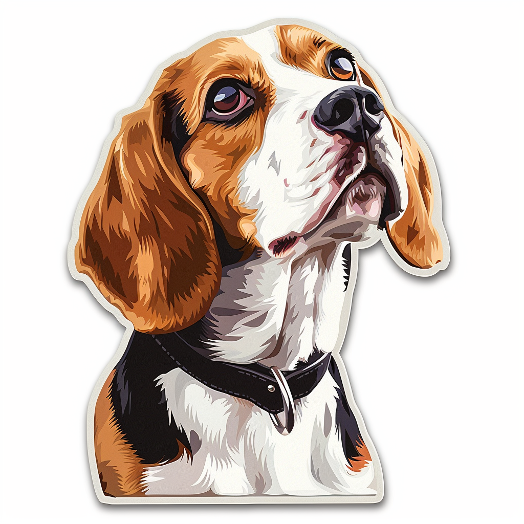Beagle dog Vinyl Decal Sticker for Car, Laptop, Tumbler and more # F012002