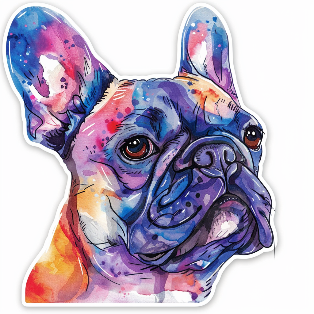 French Bulldog Vinyl Decal Sticker for Car, Laptop, Tumbler and more # F07646