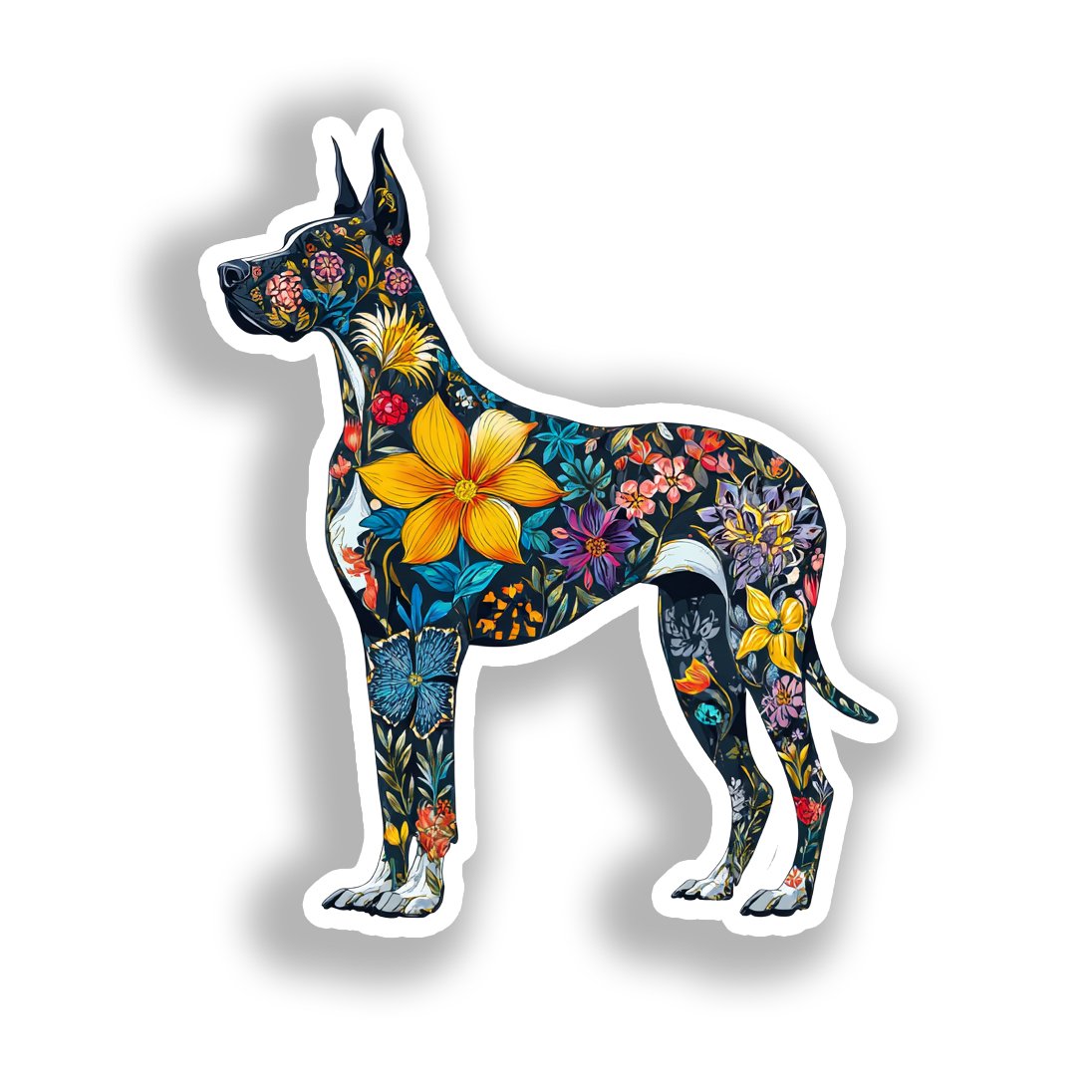 Great Dane Dog Vinyl Decal Sticker for Car, Laptop, Tumbler and more # A019529-4" x 4"