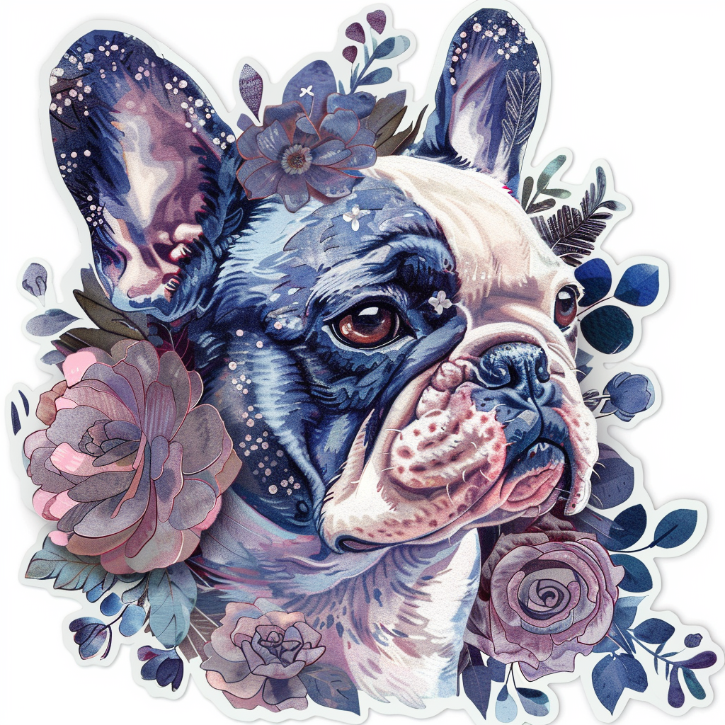 French Bulldog Vinyl Decal Sticker for Car, Laptop, Tumbler and more # F07206