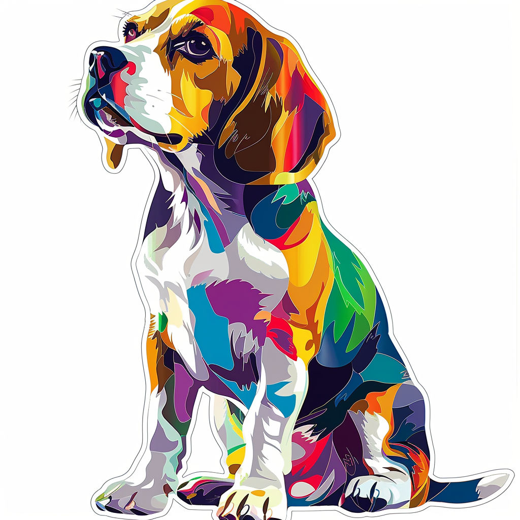 Beagle dog Vinyl Decal Sticker for Car, Laptop, Tumbler and more # F012134
