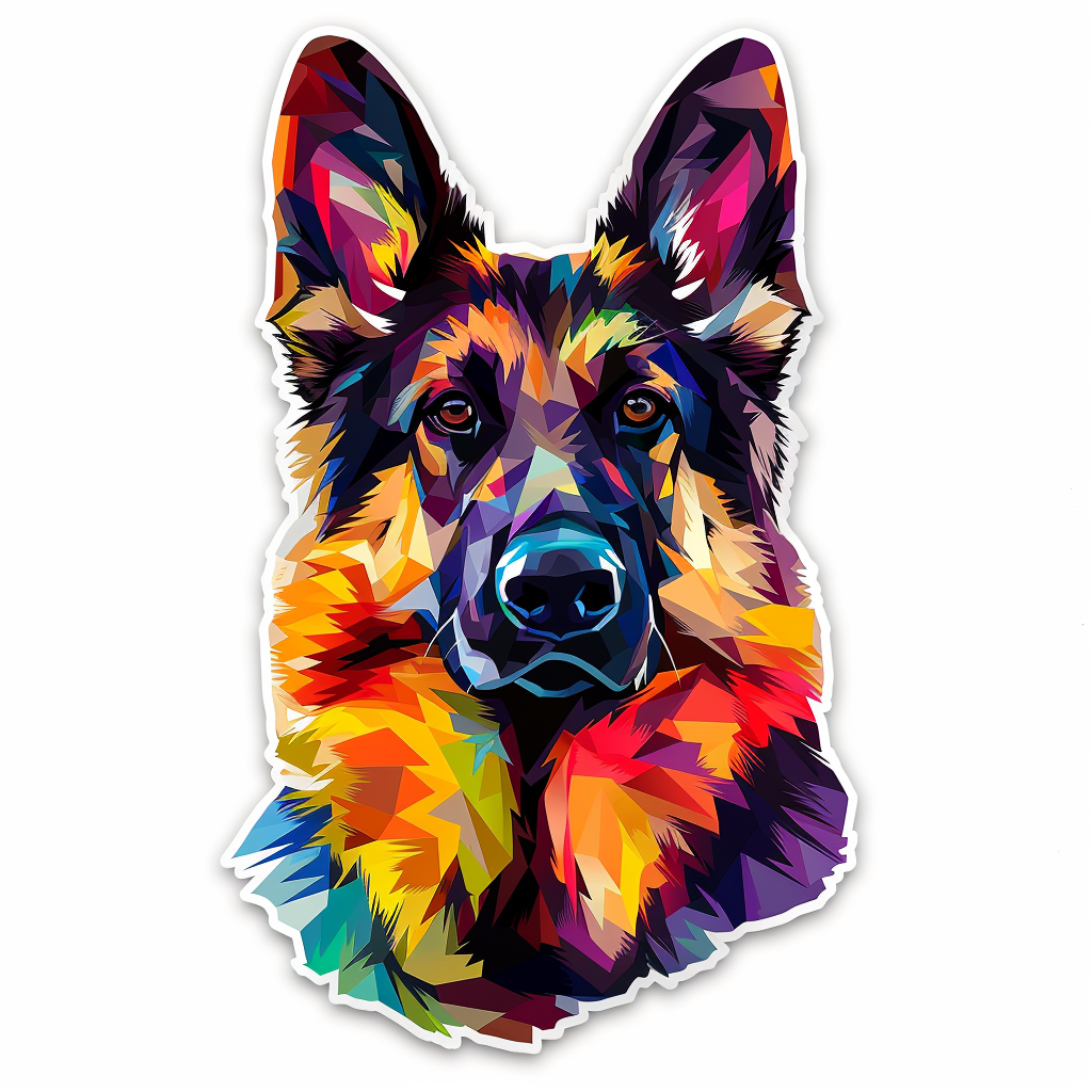 German Shepherd Dog Vinyl Decal Sticker for Car, Laptop, Tumbler and more # F011685