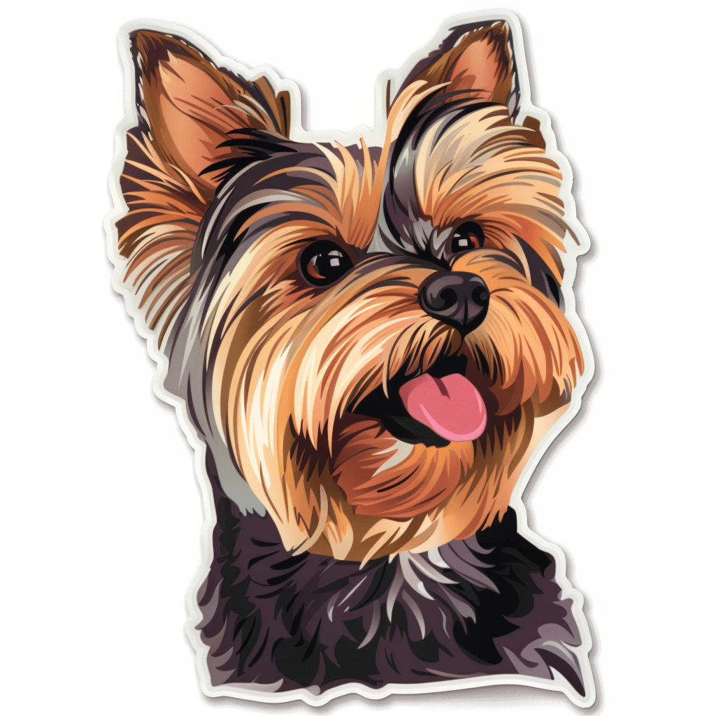 Yorkshire Terrier Dog Vinyl Decal Sticker for Car, Laptop, Tumbler and more # F07173