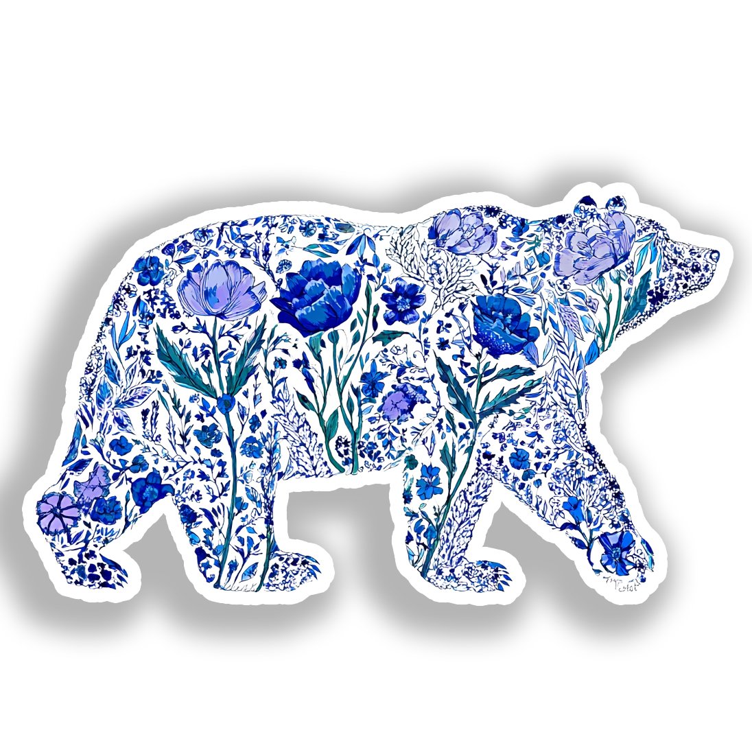 Bear Vinyl Decal Sticker for Car, Laptop, Tumbler and more # A019127-4" x 4"